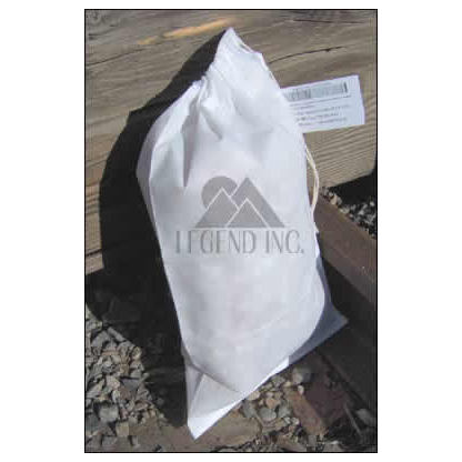 7" x 12.5" Spunbond PE (Legend) Sample Bag - Bundle of 100