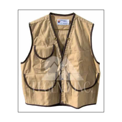 10-Pocket Tan JIM-GEM Cruiser Vest - Size (49-52) 3XL