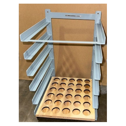 Rack for Cupel/button tray