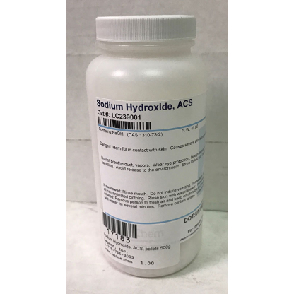 Sodium Hydroxide, ACS, pellets 500g