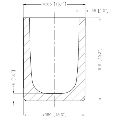 Silicon Carbide Crucible ZYLC (385x515) - Image 2