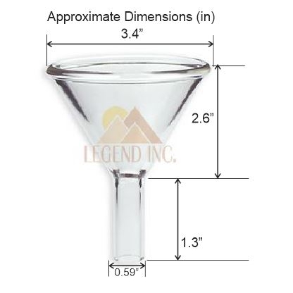 80 mm Glass Powder Funnel - Image 2