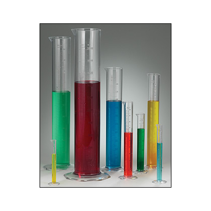 50 ml Clear TPX Graduated Cylinders - Single Scale