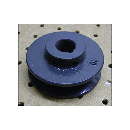 Upper pulley for crucible mixer