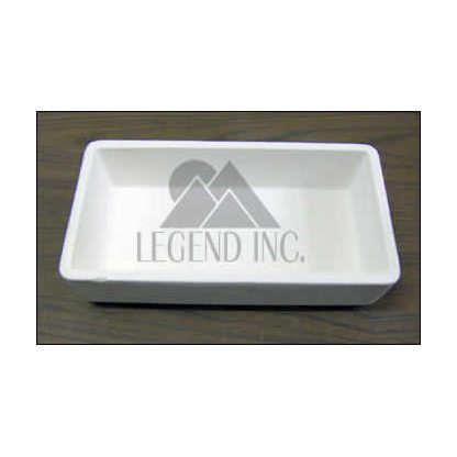 Small Rectangular Fused Silica Roasting Dish 8-1/2" x 4-1/4" x 1-7/8"