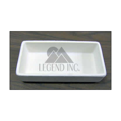 Medium Rectangular Fused Silica Roasting Dish 10-3/4 x 5-3/4 x 2-1/2