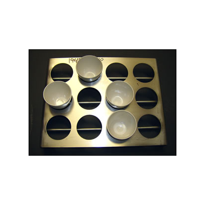 50ml 12 Place Annealing Tray Stainless Steel - 3w x 4d