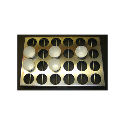 50ml 24 Place Annealing Tray Stainless Steel - 6w x 4d