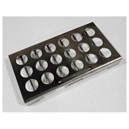 18 Place 10ml Annealing Tray Stainless Steel - 6x3