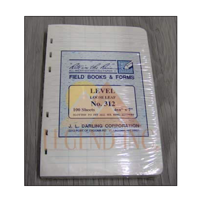 #312 Level Standard Size Loose Leaf (4-5/8"x7")