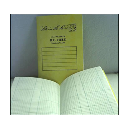 #381 Metric Grid Stapled Notebook