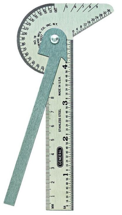 Core Orientation Protractor Rule and Gage