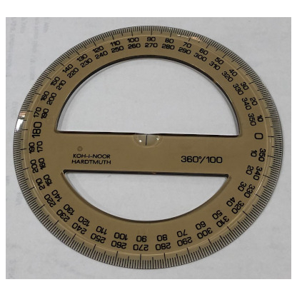 KOH-I-Noor Protractor 360/100