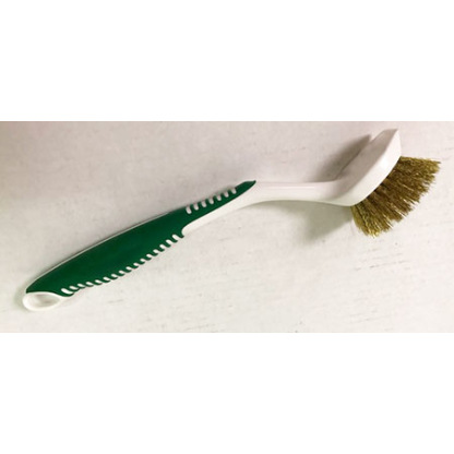 Plastic handle brass sieve brush