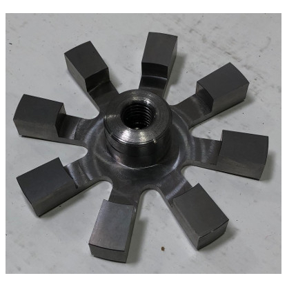 Stainless Steel Impeller for Denver D-1, 3-3/4"