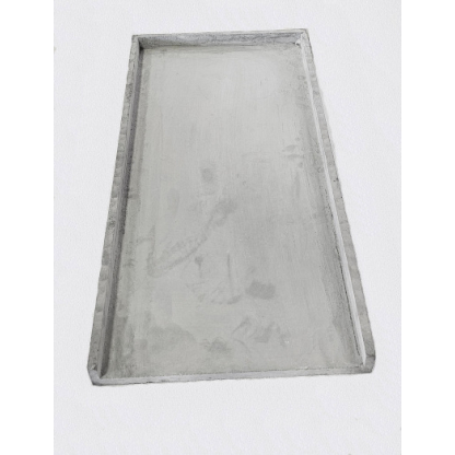 C-1632 Hearth plate w/curb SiC (1 piece) 15-5/8" wide