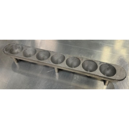 Large Cavity Cast Iron Conical Assay Mold - 7 place (7 x 1)