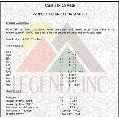 Bone Ash Furnace Bedding- 5 lbs 20 mesh - Image 2