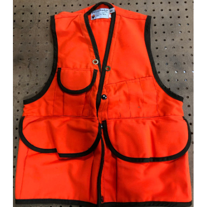 USED 10 Pocket Orange Vest -Small