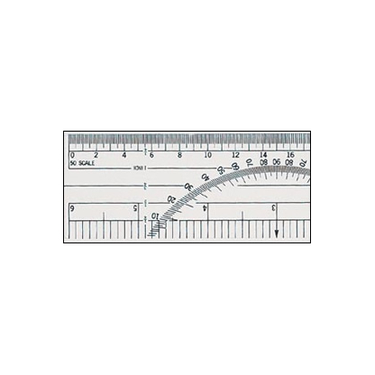 C-thru W-39 20ths/40ths Protractor Rulers - 6" - Image 2