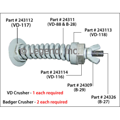 VD-116 Adjusting Hand Wheel for VD and Badger - Image 2