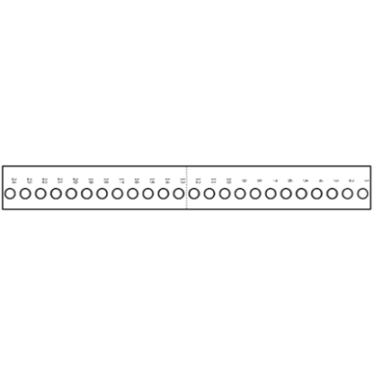 Large Bore Pour Bar tapered/flat- Numbering Narrow Right - Image 3